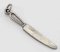 Metal pendant - knife - 4.6 cm x 0.6 cm