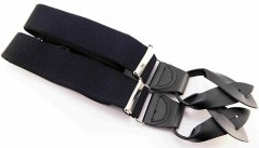 Men's suspenders - black - width 3,5 cm