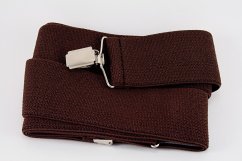Men's suspenders - brown - width 5 cm