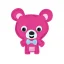 Růžový medvídek - sada pro děti na výrobu plstěného zvířátka + návod