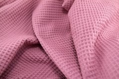 Waffle 100% cotton - old pink - width 155 cm