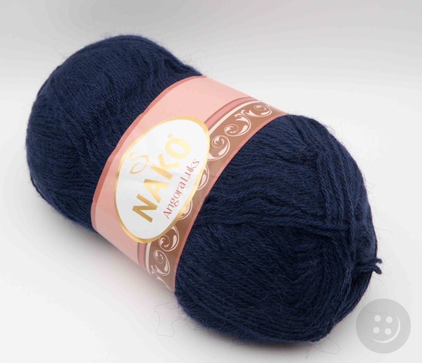 Priadza Angora luks - tmavomodrá - 11458