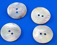 Pearl oyster shell button - diameter 2.3 cm