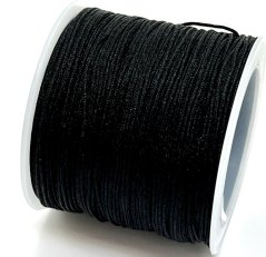Colored drawstring - black - diameter 0.1 cm