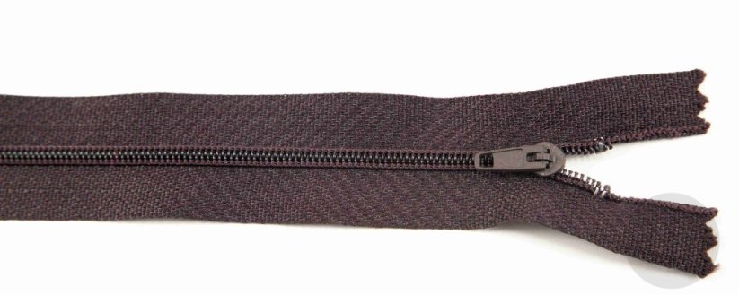 Nedělitelný jemný plastový spirálový zip (velikost číslo 3) různé barvy - délka 12 cm - 60 cm
