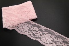 Nylon lace - light salmon pink - width 4 cm