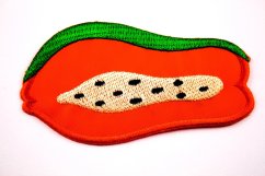 Patch zum Aufbügeln - Melone - Größe 8,4 cm x 4,7 cm