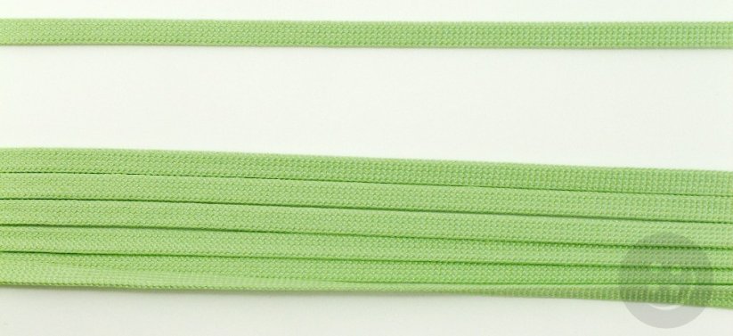 Hollow braid - light green - width 0.4 cm