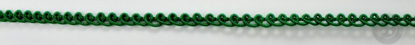 Galonový prýmek - tmavě zelená - šíře 0,4 cm