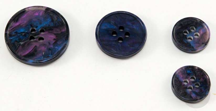 Suit button - rainbow - diameter 1,5 cm