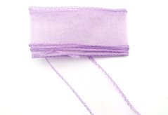 Chiffonband mit verstärktem Rand – helllila – Breite 3 cm Chiffonband mit verstärktem Rand – helllila – Breite 3 cm