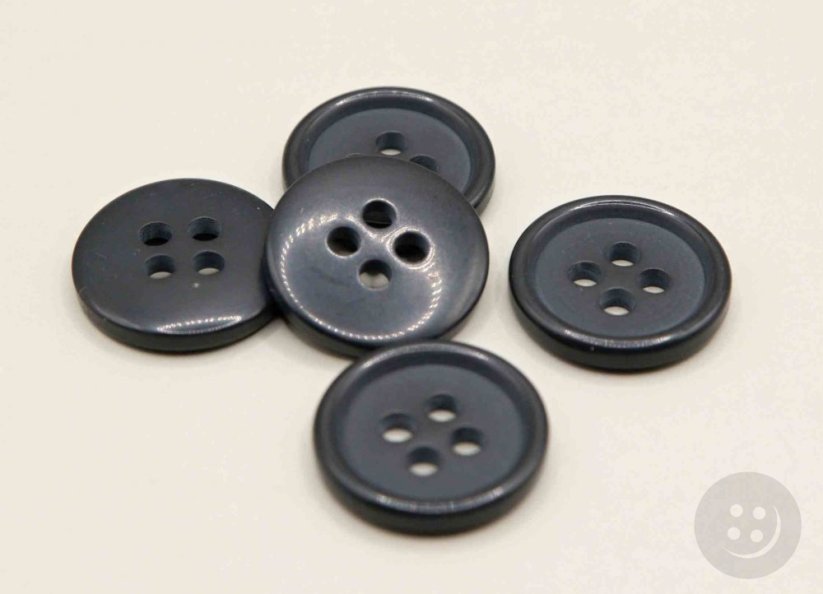 Suit button - dark blue - diameter 1.5 cm
