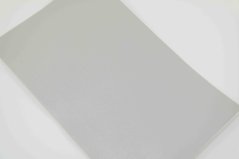 Samolepicí kožená záplata - šedá - rozměr 16 cm x 10 cm