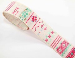 Christmas decorative ribbon - width 4 cm
