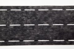 Iron-on punch tape - black - width 9 cm