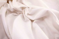 Bavlněný flanel - bílá - šířka 160 cm