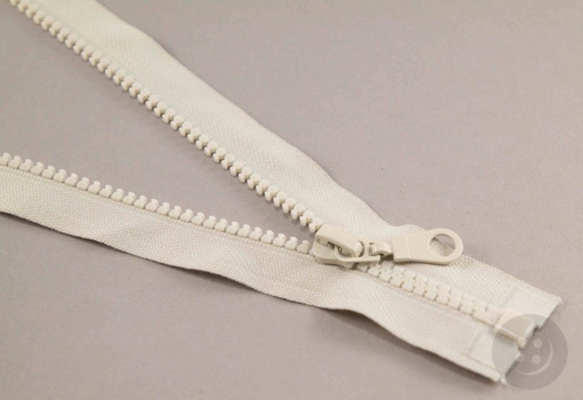 Dělitelný kostěný zip - délka (30 - 95 cm) - různé barvy