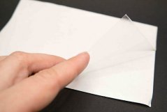 Samolepiace kožená záplata - transparentná - rozmer 16 cm x 10 cm