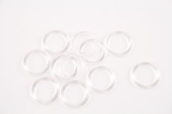 Ring - transparent - inner diameter 1,6 cm