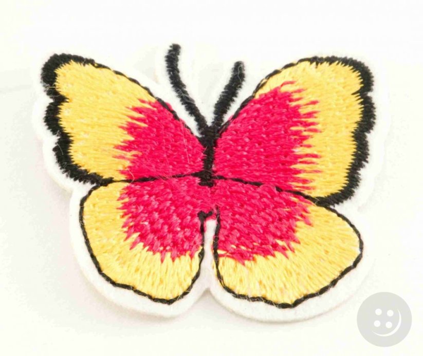 Patch zum Aufbügeln - Schmetterling - Größe 4 cm x 3,5 cm