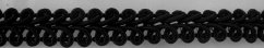 Galónový prámik - čierna - šírka 1 cm