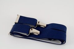 Men's suspenders - dark blue - width 3 cm