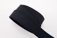 Prádlová guma pevná - čierna - šírka 3 cm