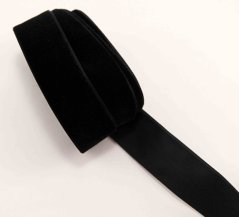 Samtband - schwarz - Breite 2,5 cm
