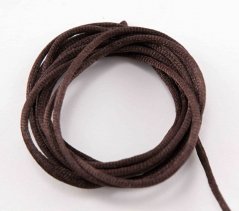 Satin cord - brown - diameter 0.2 cm