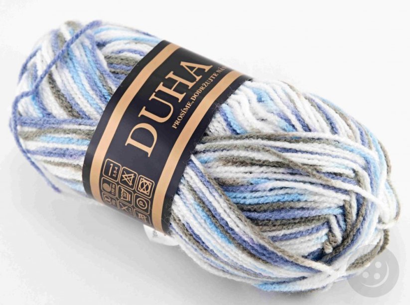 Garn Duha - grau-blau-weiß 921