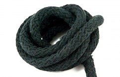Baumwollband - schwarz - Durchmesser 0,9 cm