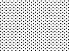Cotton canvas - black dots on white background