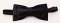 Men's bow tie - black - diameters 10.5 cm x 6 cm