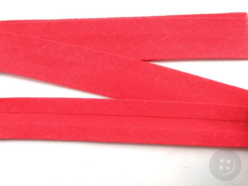 Baumwoll-Schrägband - Breite 1,4 cm - Fischgrät-Baumwollbänderfarben: Pink
