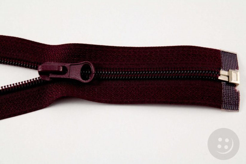 Dělitelné plastové spirálové bundové zipy různé barvy - délka 30 cm - 90 cm - Délka: 65 cm, Barvy spirálových bundových zipů: růžová