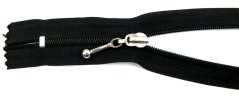 No.5 spiral zipper - black with ball pull, length 16 cm No.5 spiral zipper - black with ball pull, length 16 cm