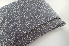 Bylinkový polštářek Citrusový klid - drobné kvítky na šedé - rozměr 35 cm x 28 cm