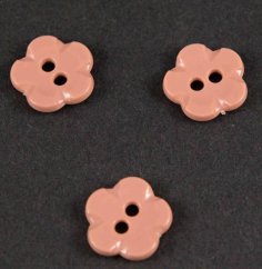 Flower - shaped button - beige - diameter 1.5 cm