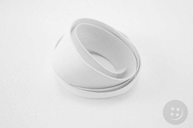 Prádlová guma - mäkká - biela - šírka 3 cm