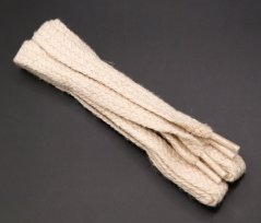Šnúrky do topánok ploché - ľanové - prírodné - dĺžka 75 cm