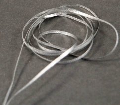 Hladká lurexová šňůrka - stříbrná - šířka 0,28 cm