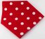 Cotton scarves with extra large polka dots - more colors - dimensions 65 cm x 65 cm
