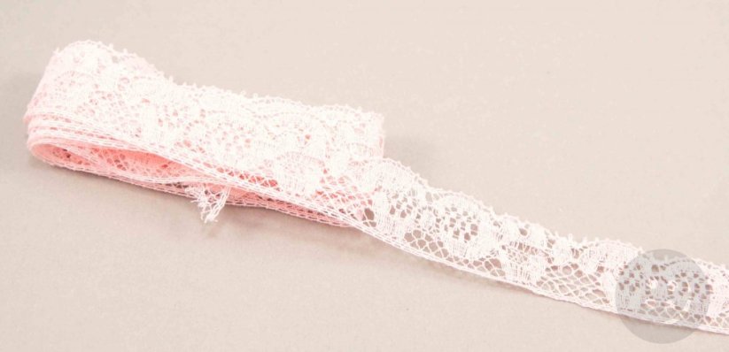 Polyester Lace - pink - width 1,8 cm