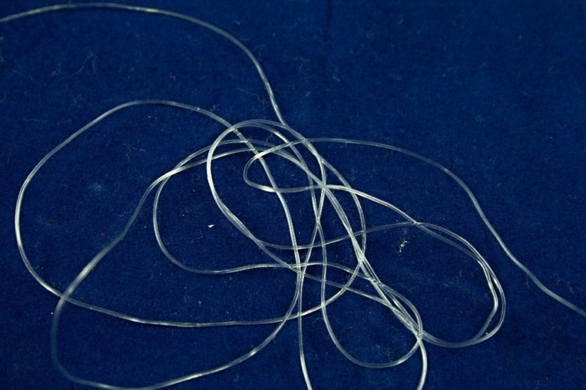Elastic string for beading - transparent - diameter 0.06 cm