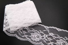 Silonová krajka - bílá - šířka 5 cm