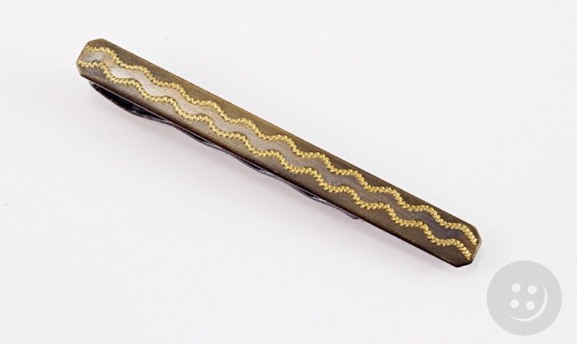 Krawattenclip - altmessing - Größe 6,5 cm x 0,5 cm