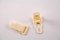 Plastik Strumpfbänderclip - creme - Kordelzug 1,1 cm