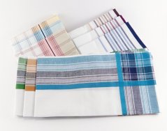 Herrentaschentücher aus kardierter Baumwolle - 6 Stück