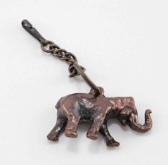 Metal pendant - elephant - 6 cm x 3 cm x 1.5 cm