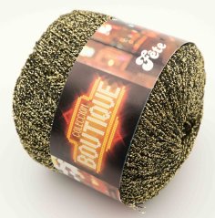 Lurex yarn Katia - black-gold